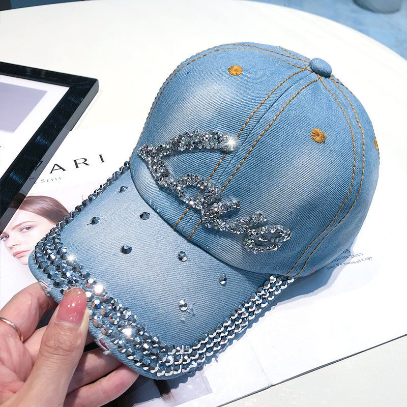 Basecap Ladys Cap Damen Mode mit Strass Applikationen