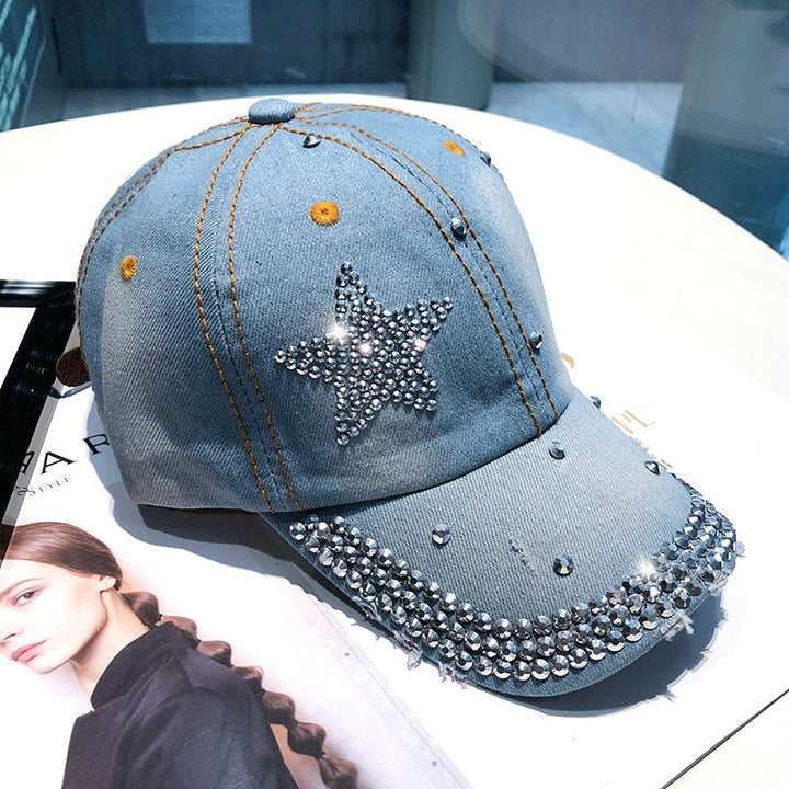 Basecap Ladys Cap Damen Mode mit Strass Applikationen