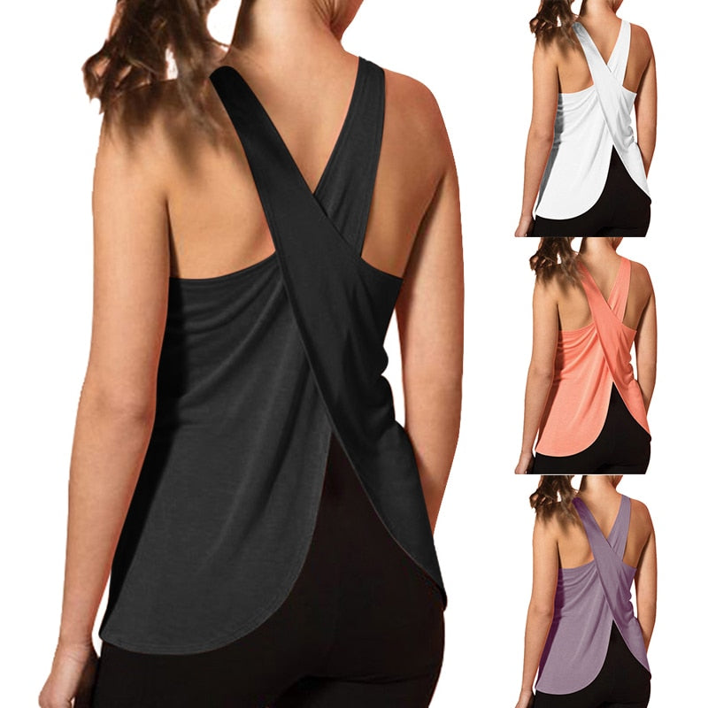 Extravagantes Frauen Yoga Oberteil  Fitness Workout Tank Tops