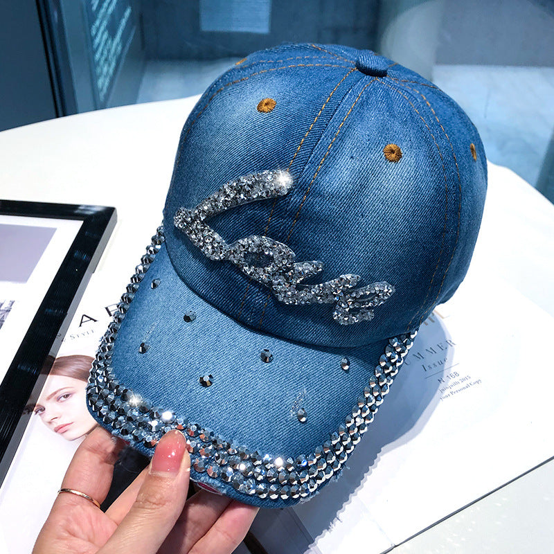 Basecap Ladys Cap Damen Mode mit Strass Applikationen